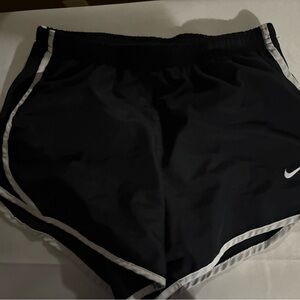 Nike kids Black Shorts with White Piping